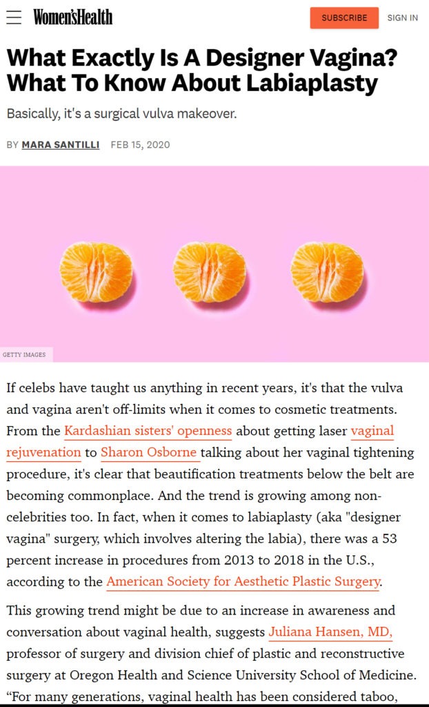 What Exactly Is A Designer Vagina What To Know About Labiaplasty